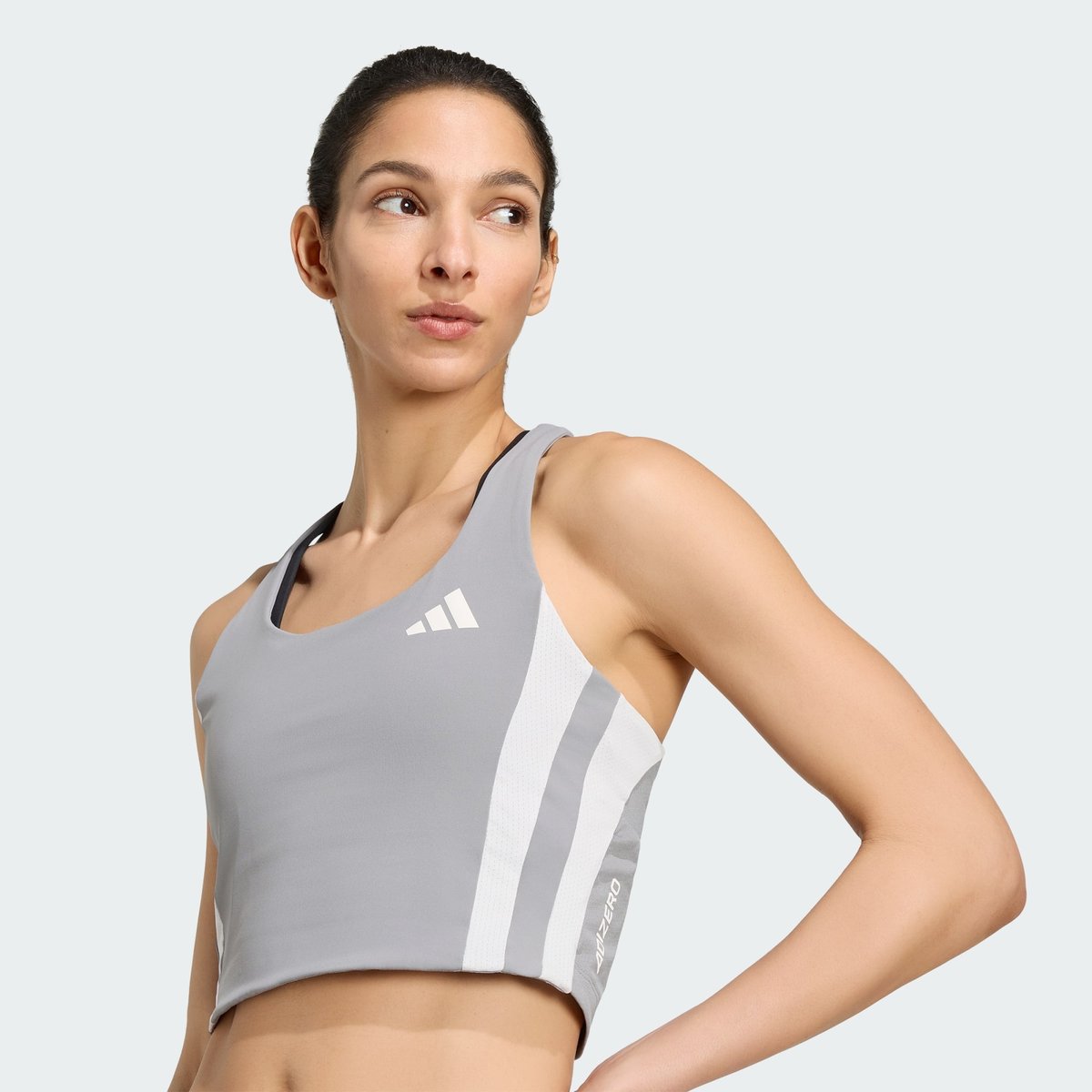Crop Top De Running Adizero Archive Crop Top De Running Adizero Archive grey three / grey one, adidas Performance