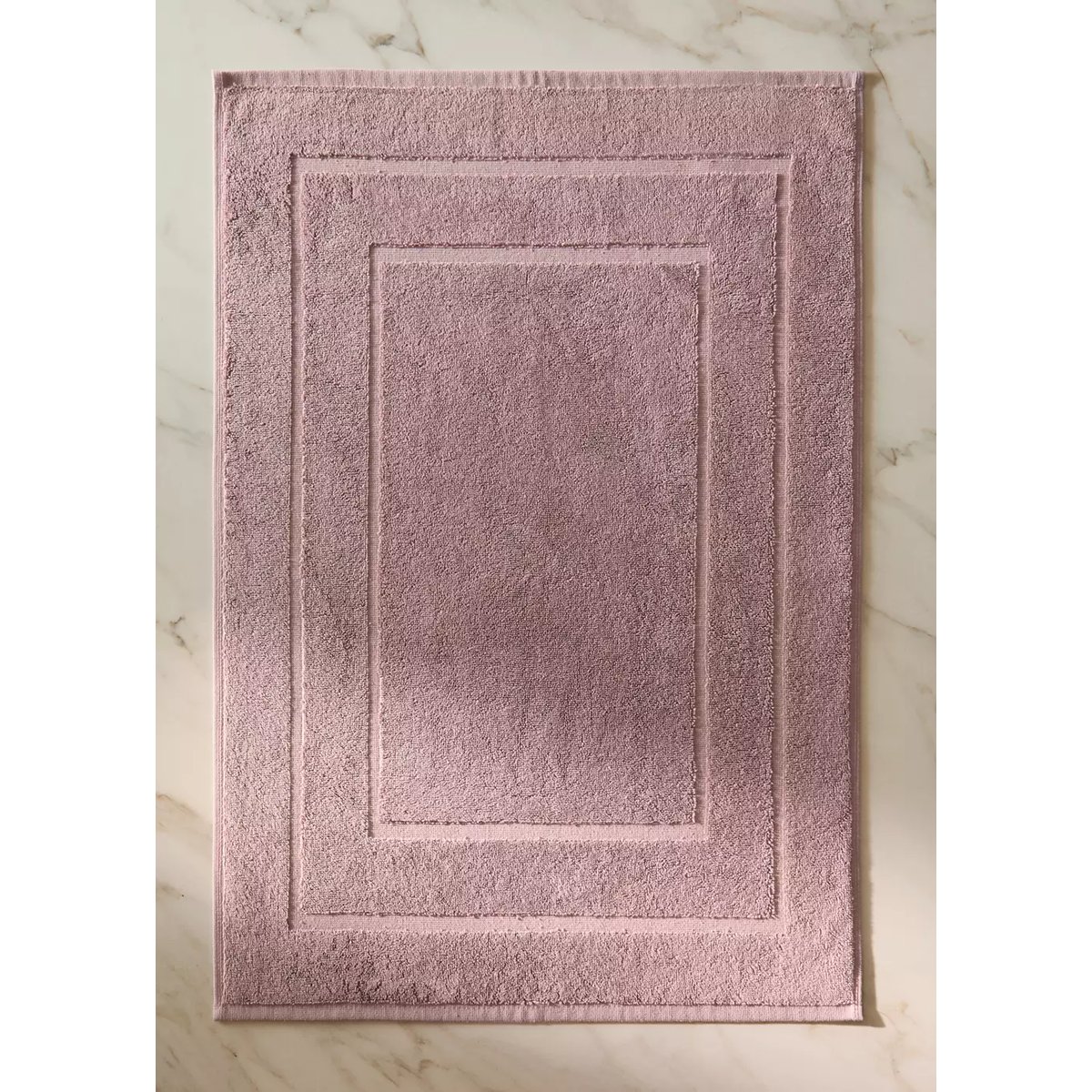 Tapis de bain coton haute absorption rose, MANGO HOME