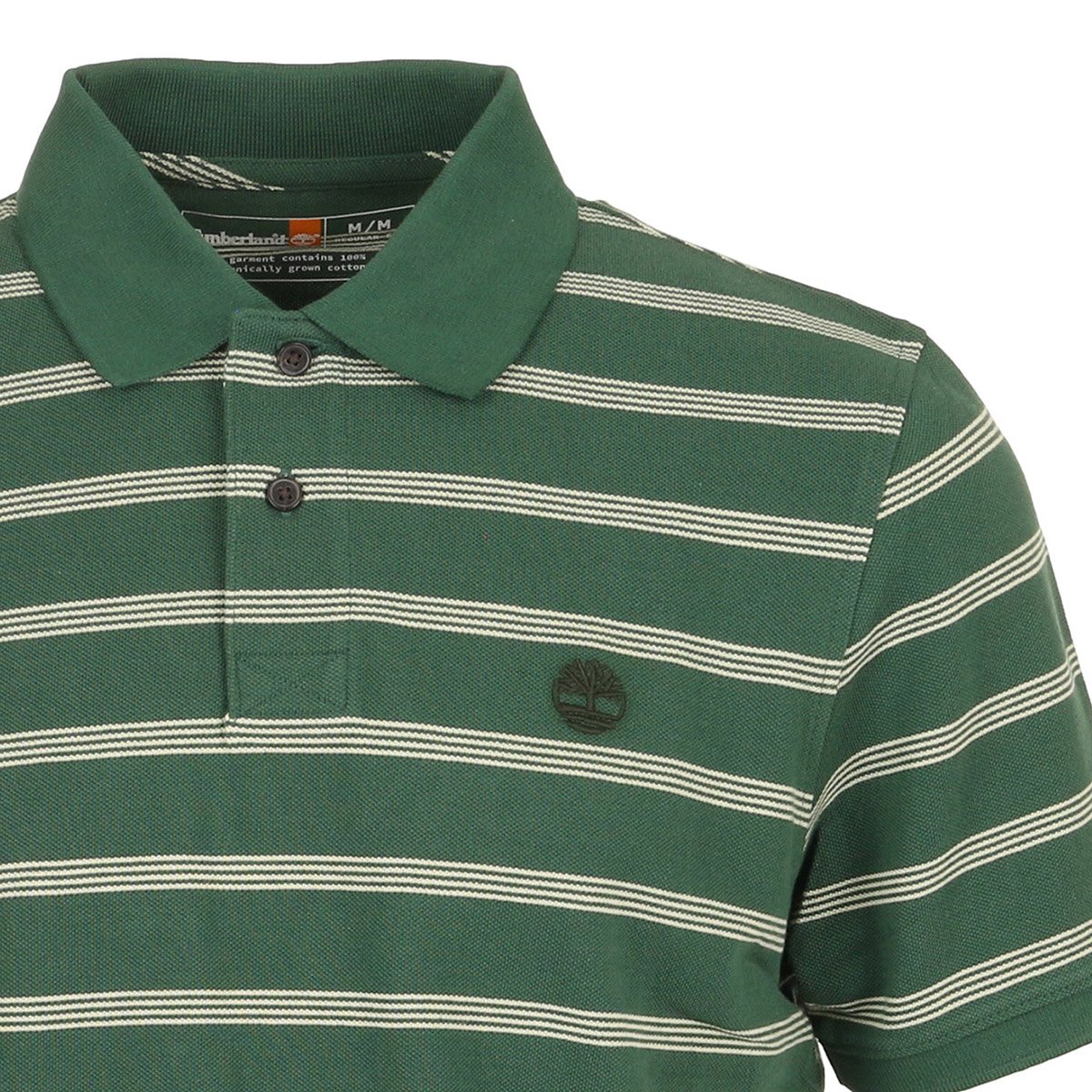 Polo 4 ROWS STRIPES SHORT SL MDGR pinendl-puttyyd, TIMBERLAND