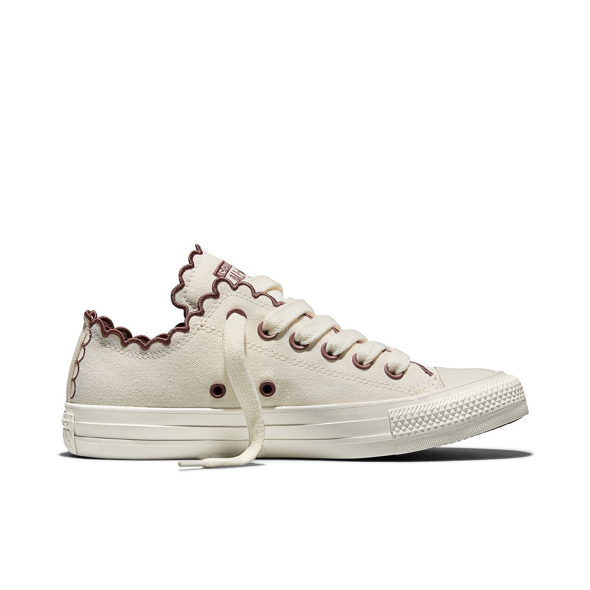 Chuck Taylor All Star Hi Shiny Heathered Canvas Trainers ecru , CONVERSE