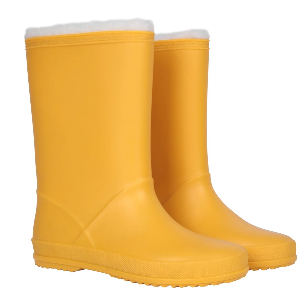 Bottes de pluie motif/style neige jaune moutarde, MOUNTAIN WAREHOUSE