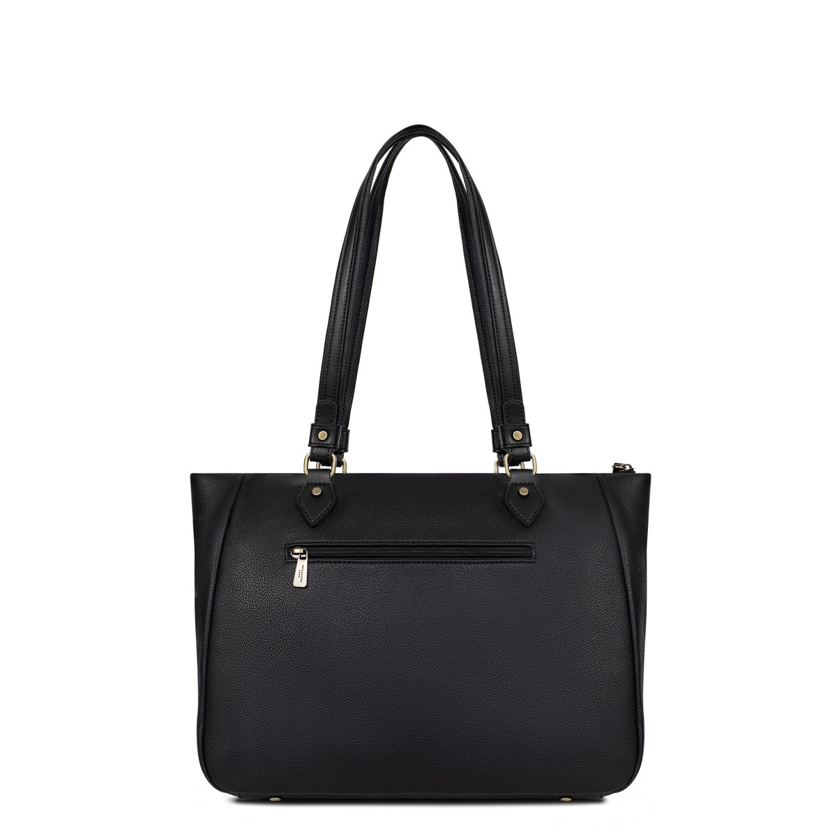 Sac cabas porté épaule RONDA noir, HEXAGONA