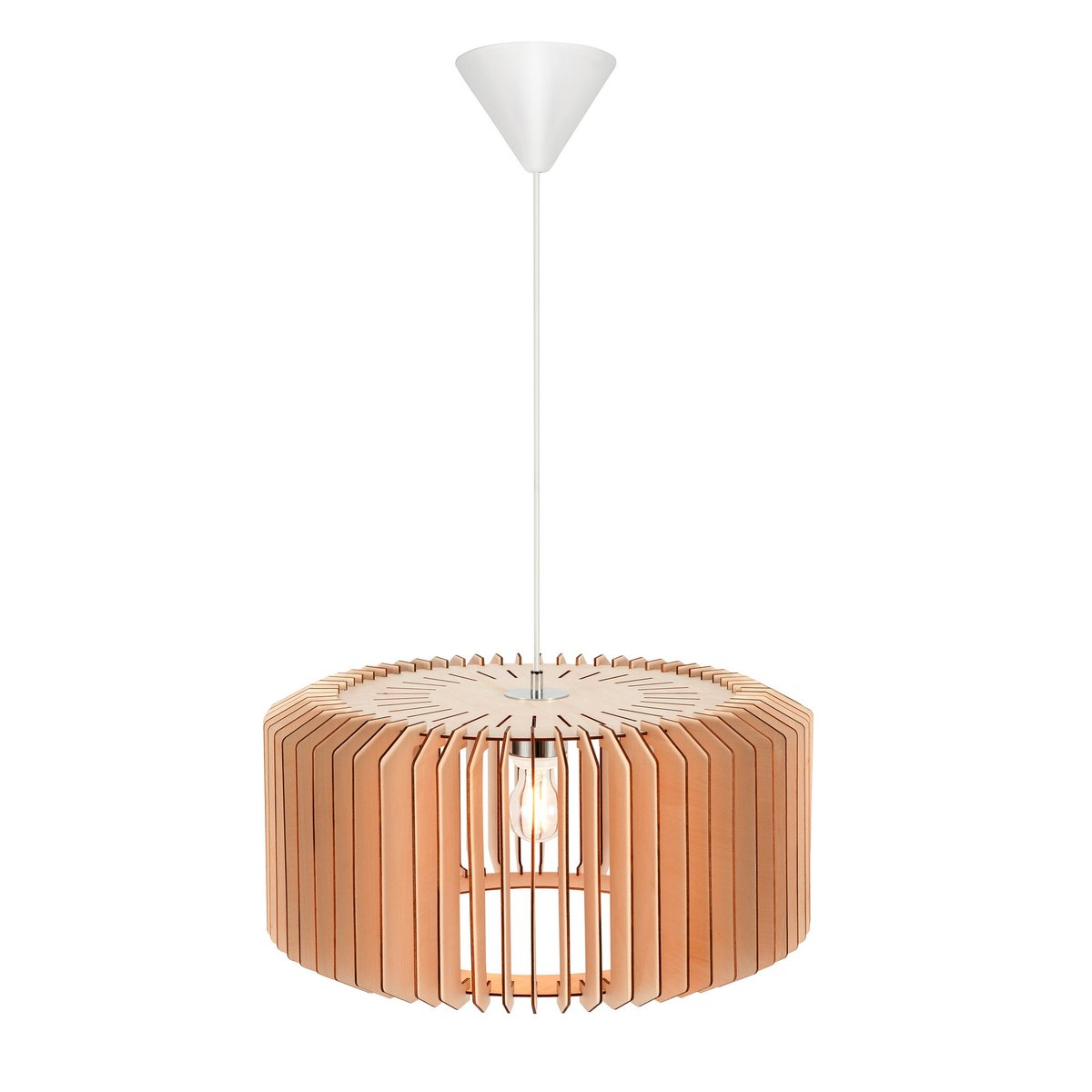 Suspension design naturel en bois, ASTI 50 nature (marron), NORDLUX