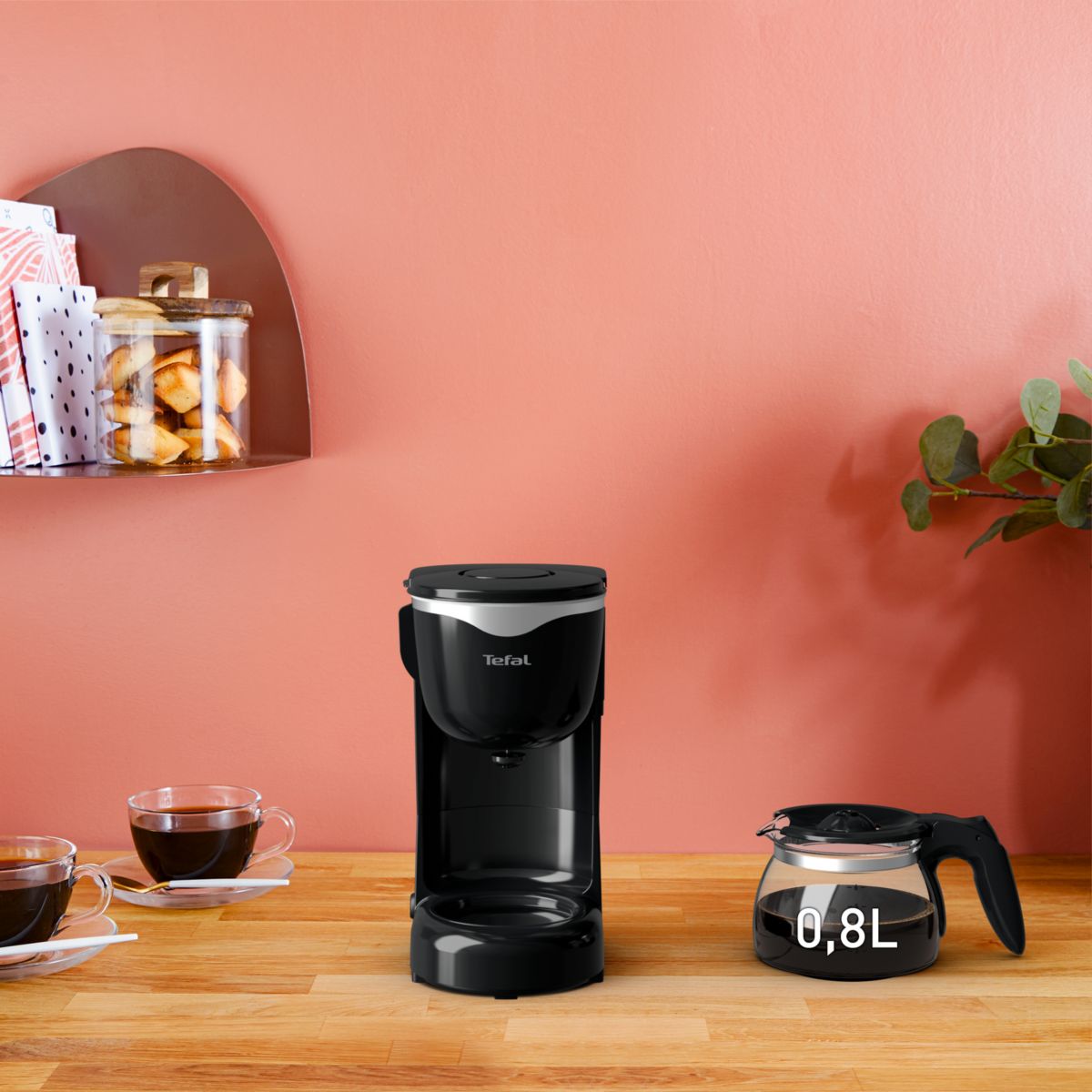 Cafetière filtre CM340811 noir, TEFAL