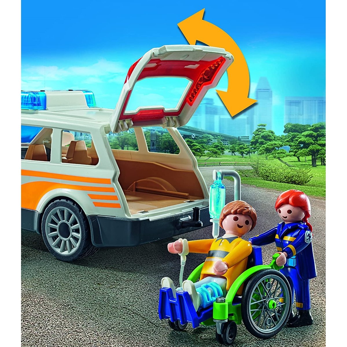 City Life La voiture de médecin urgentiste multicolore, PLAYMOBIL