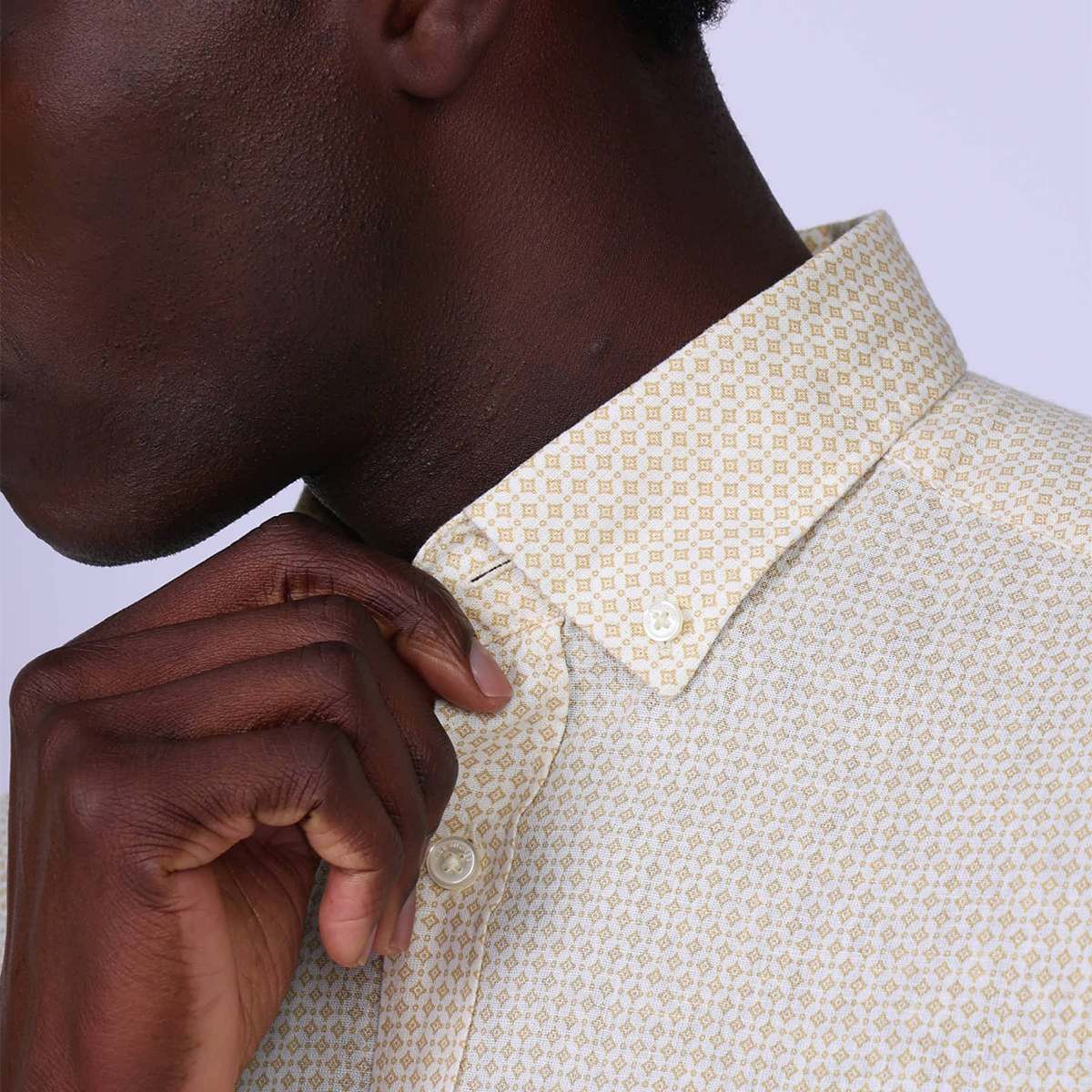 Chemise Gilles beige, MISE AU GREEN