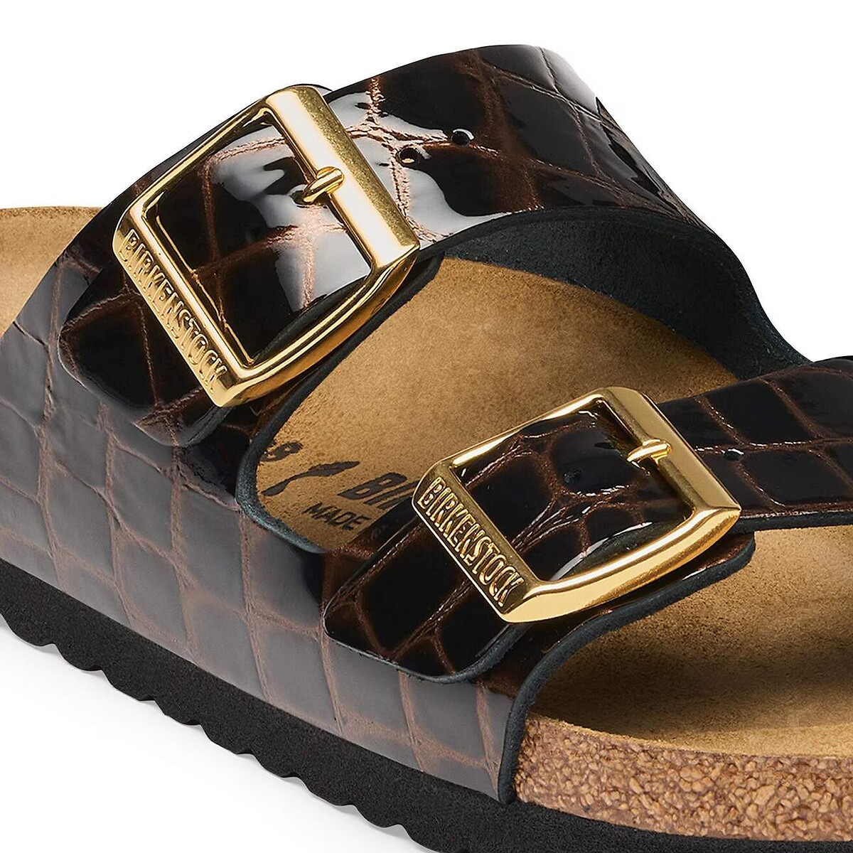 Mules double bride, en cuir, ARIZONA marron foncé, BIRKENSTOCK