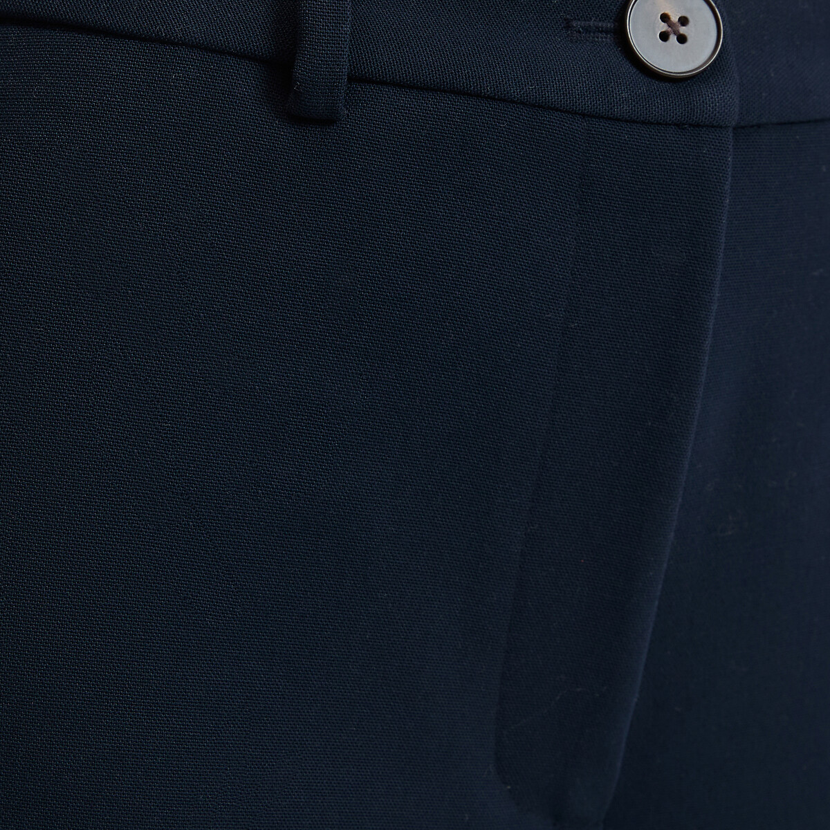 Pantalon droit taille haute, longueur 7/8ème bleu marine, LA REDOUTE COLLECTIONS