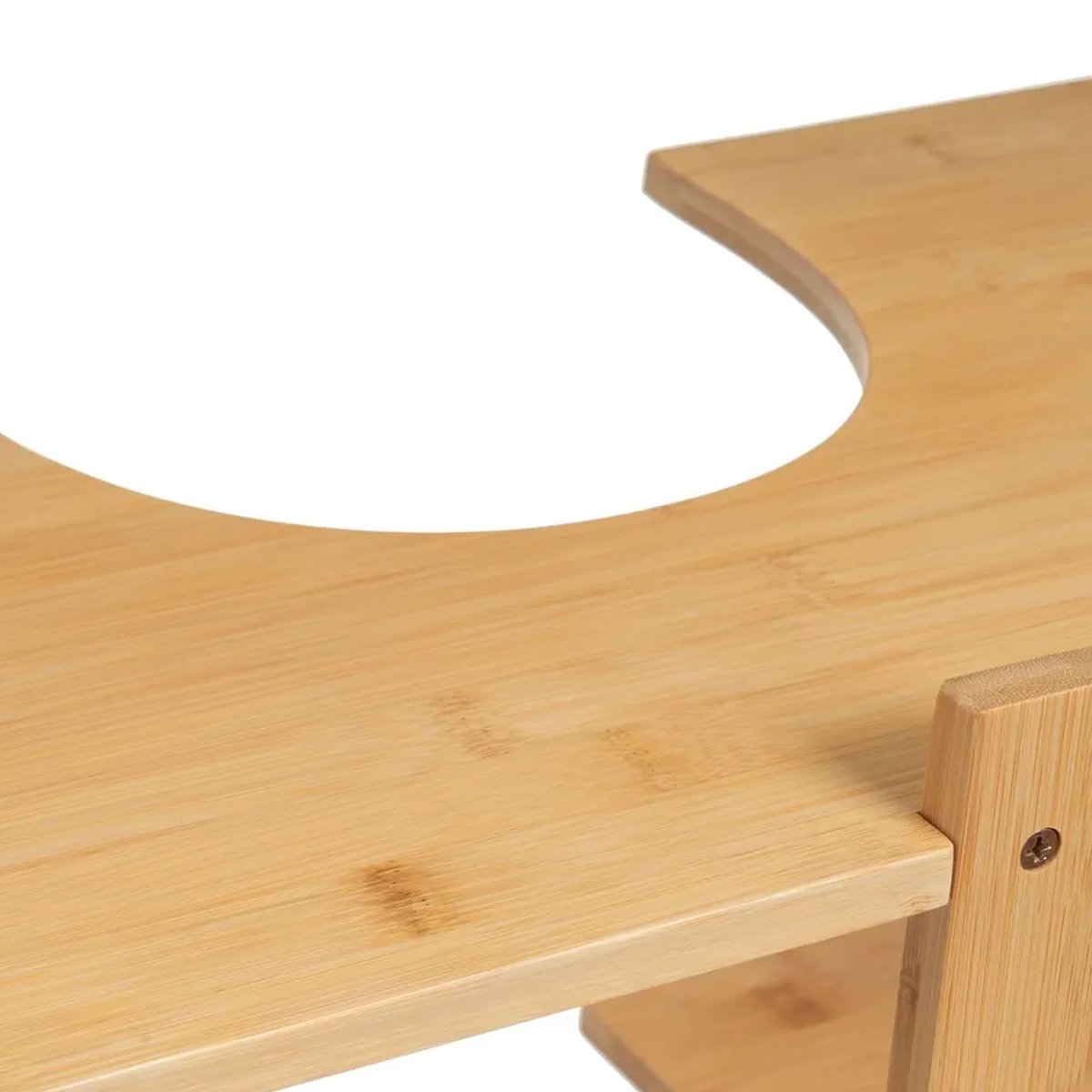 Étagère salle de bain sous lavabo en bambou 60x30x60cm bois, WADIGA