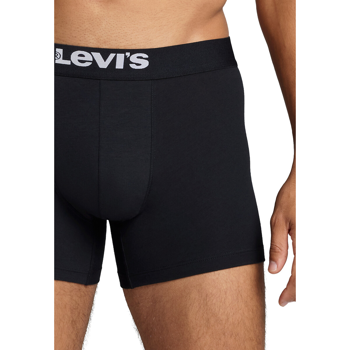 Lot de 2 boxers unis noir noir, LEVI'S
