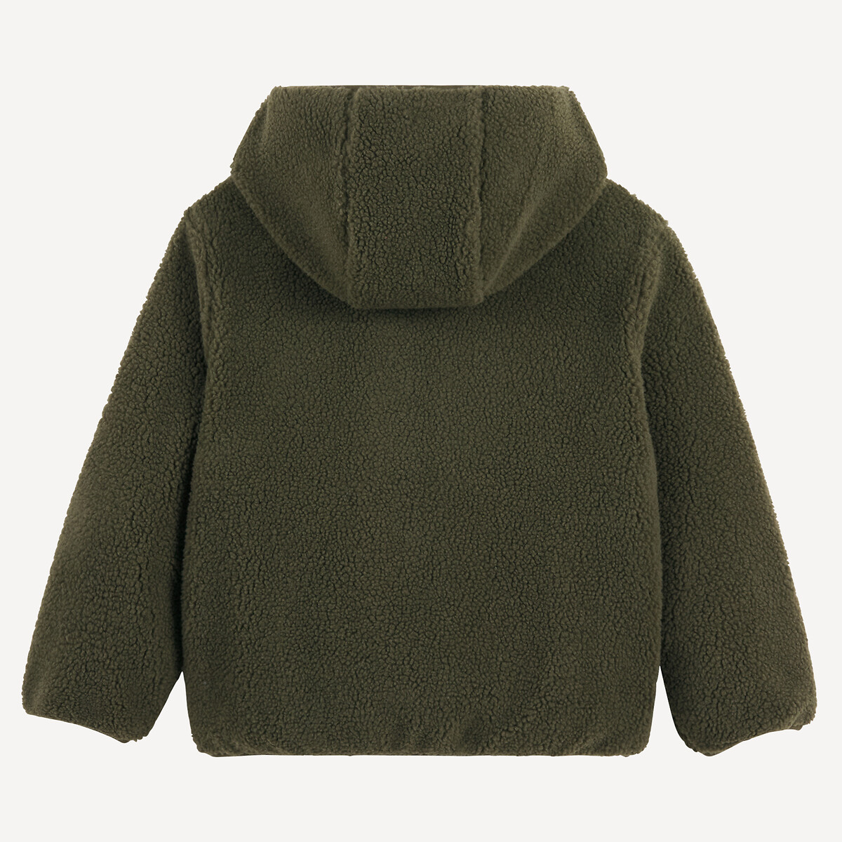 Gilet à capuche en sherpa vert kaki, LA REDOUTE COLLECTIONS