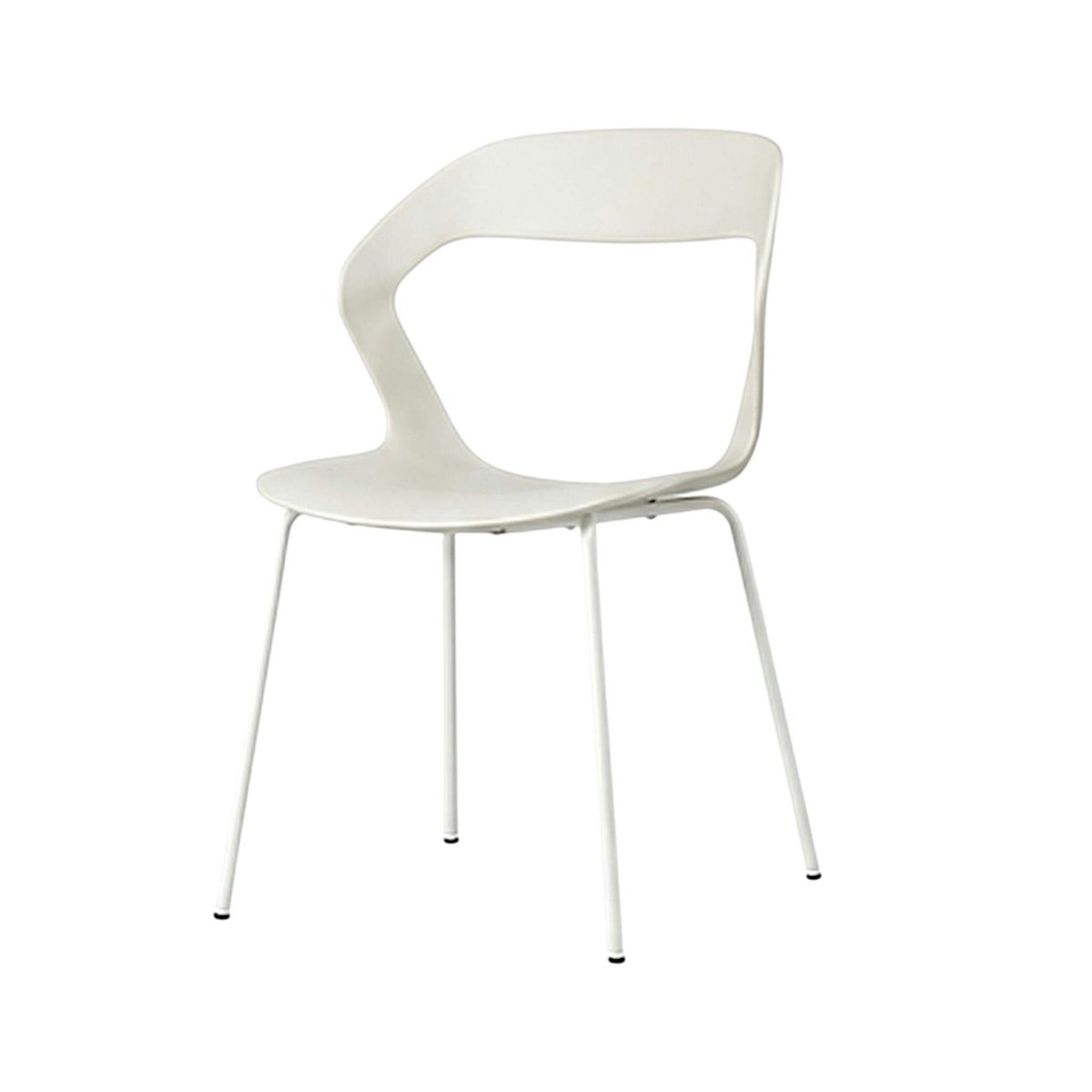 Chaise design en polypropylène (lot de 2) ALBA blanc, PIER IMPORT