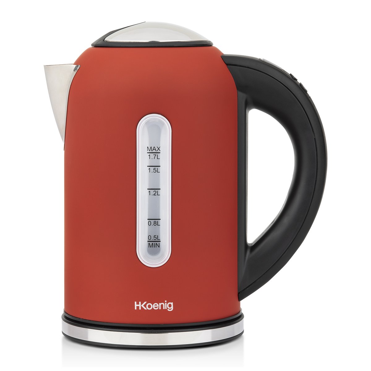 Bouilloire electrique programmable - BOE rouge, H.KOENIG