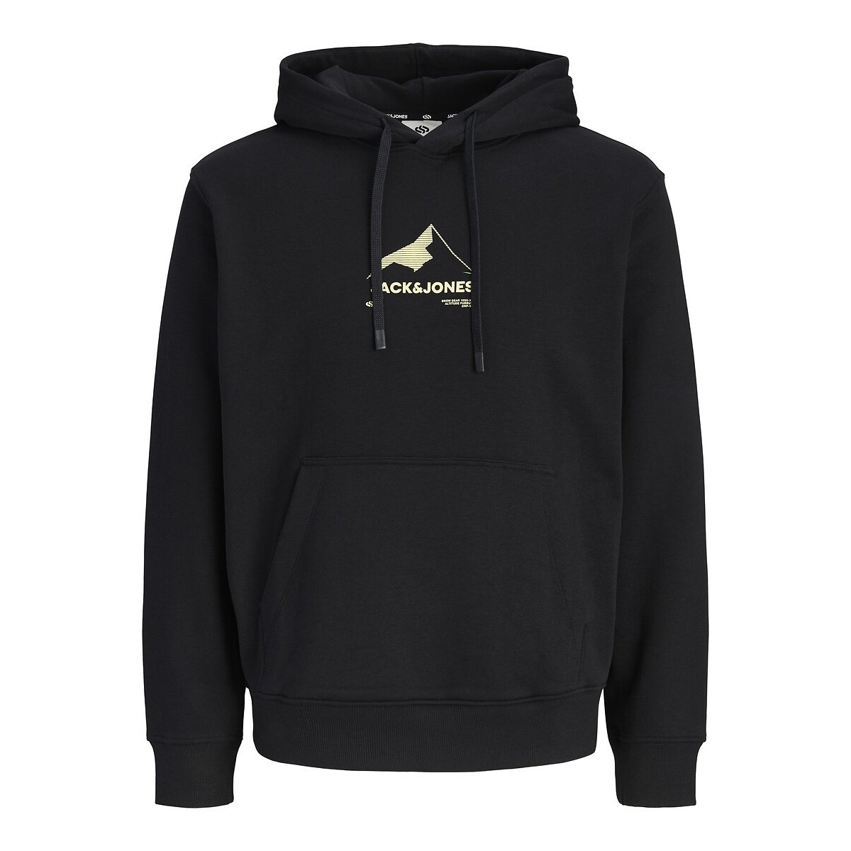 Sweat à capuche, TIGNES noir, JACK & JONES