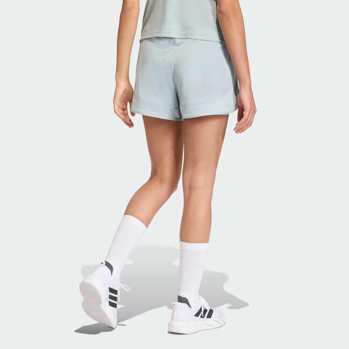 Short Taille Haute Maille Pacer Essentials Short Taille Haute Maille Pacer Essentials wonder sage / white, adidas Performance