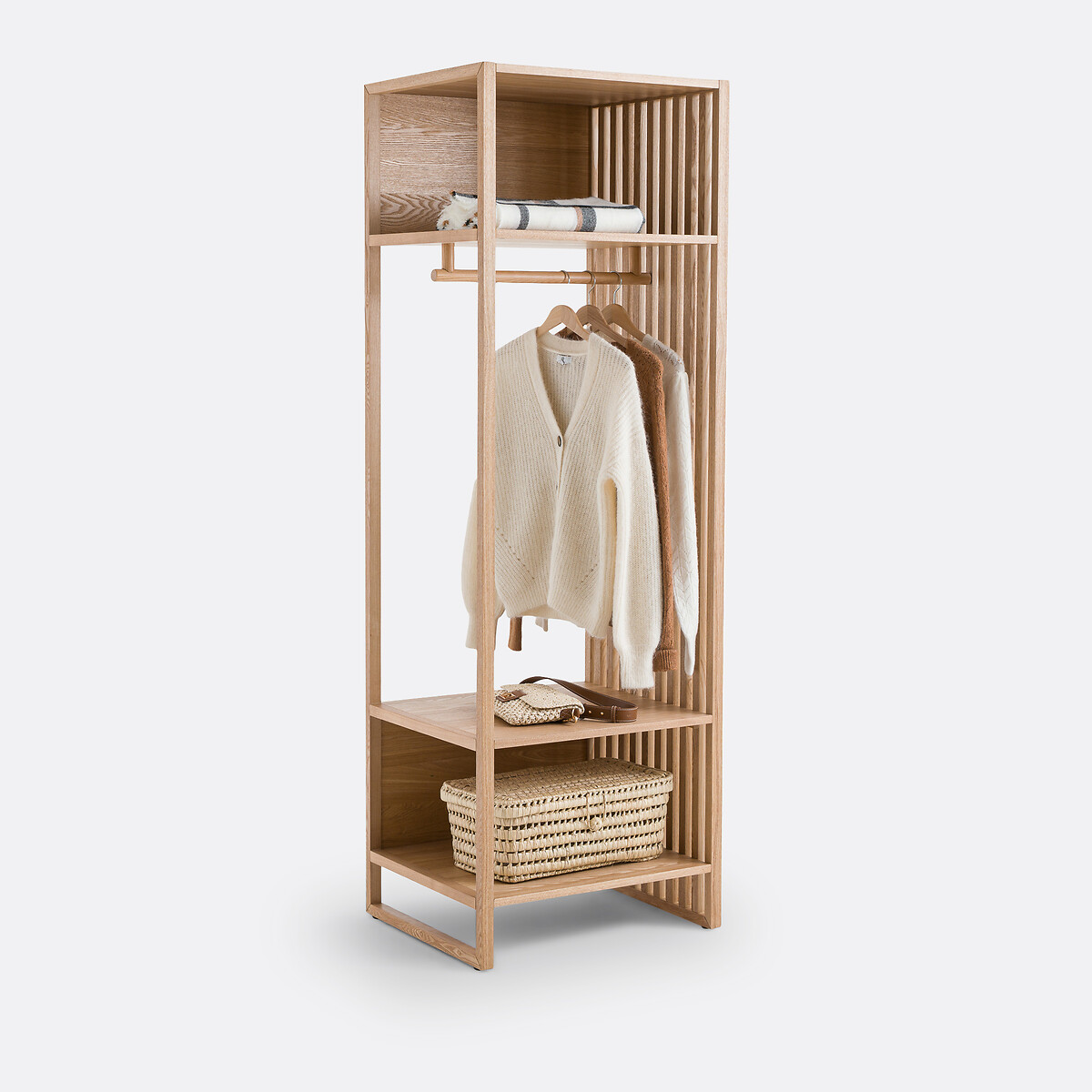 Module de dressing penderie + 3 étagères, Theonie naturel, LA REDOUTE INTERIEURS