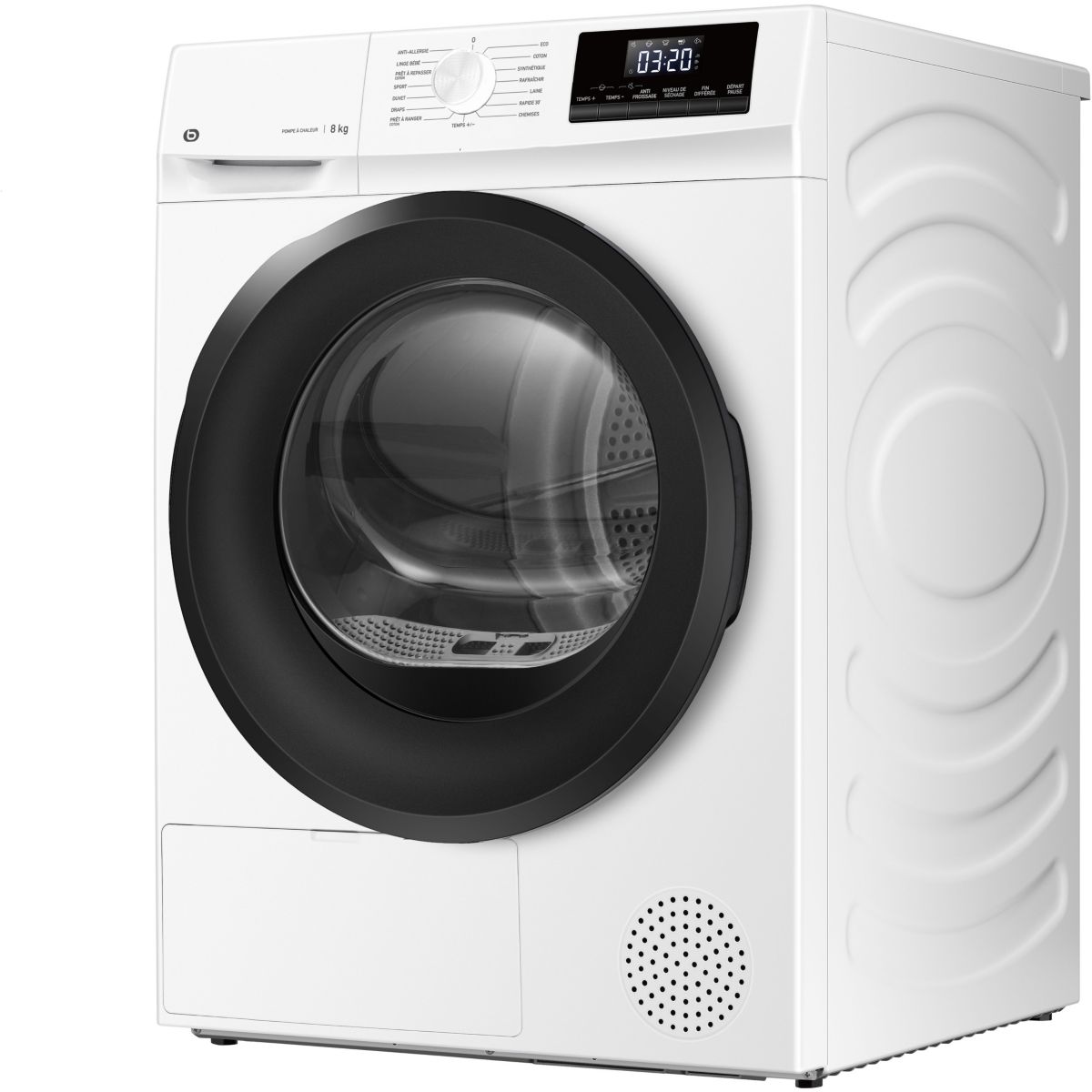 Sèche linge pompe à chaleur ESLHP8-4b couleur unique, ESSENTIEL B