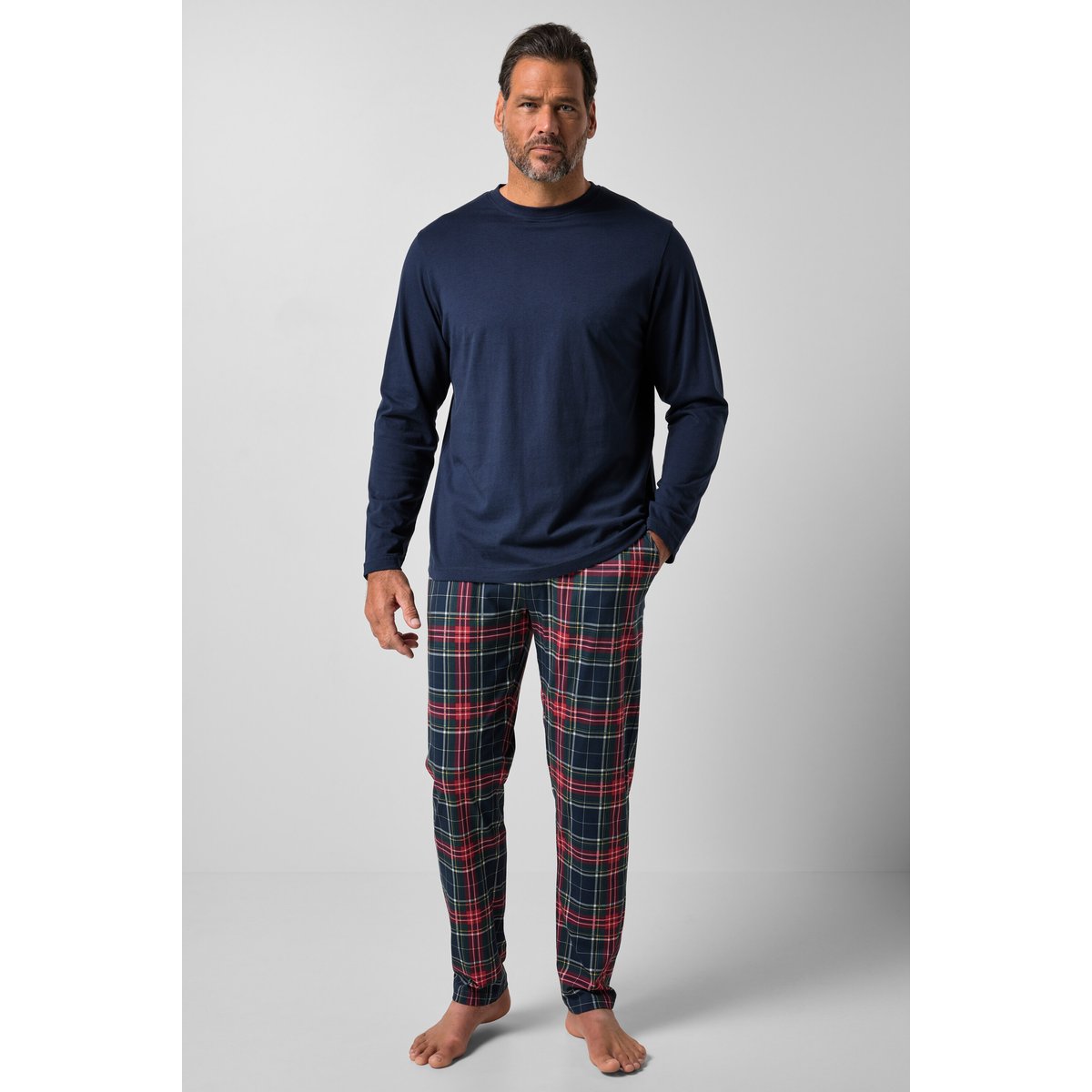 Coffret cadeau pyjama, homewear, 3 pièces bleu marine, JP1880