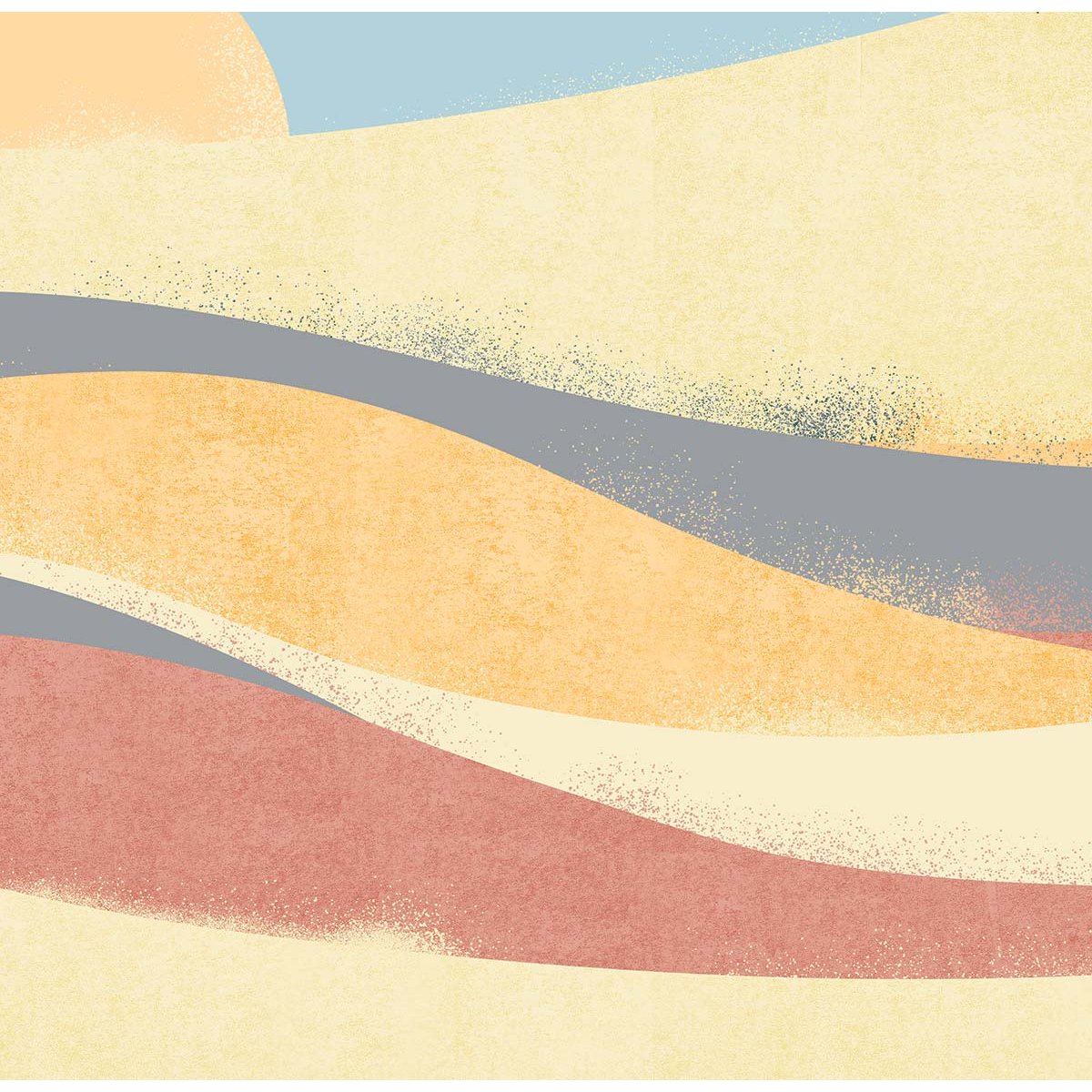 Papier peint dune pastel intissé, HEXOA