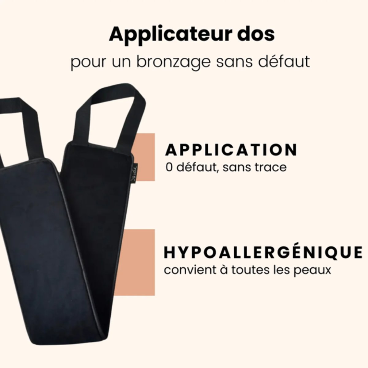 Applicateur pour le dos noir, S AND VAË