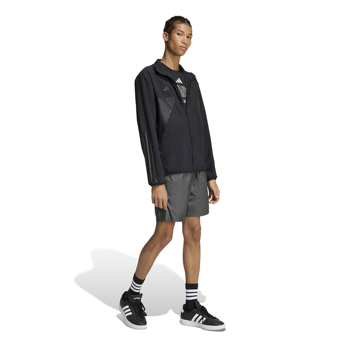 Veste de survêtement HOUSE OF TIRO noir, ADIDAS SPORTSWEAR