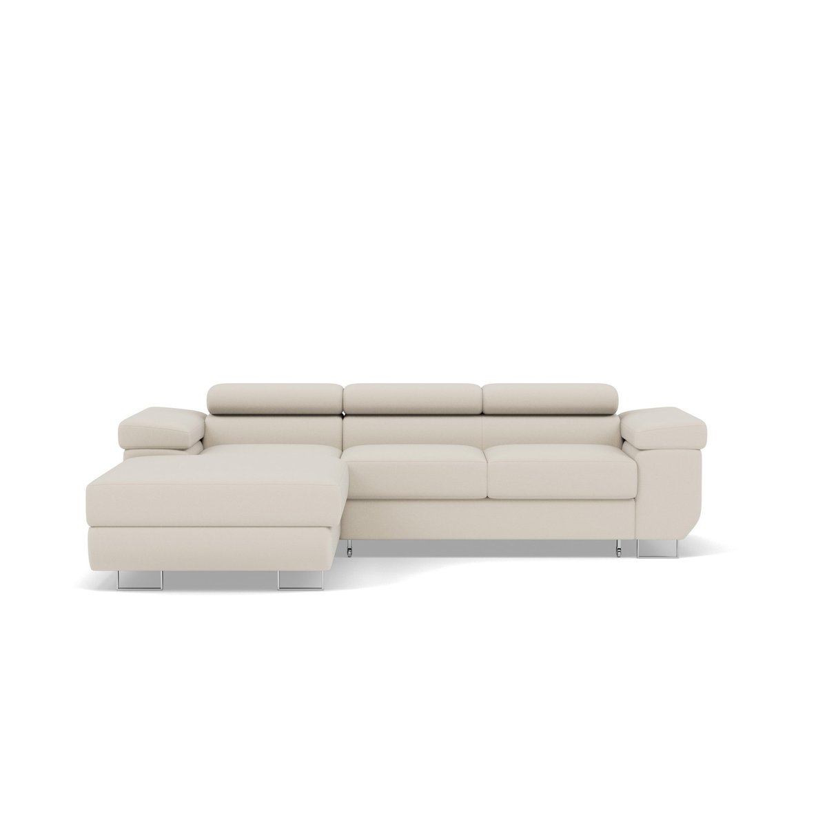 Canapé d'Angle Convertible 6 places - PABLO beige, BEST MOBILIER