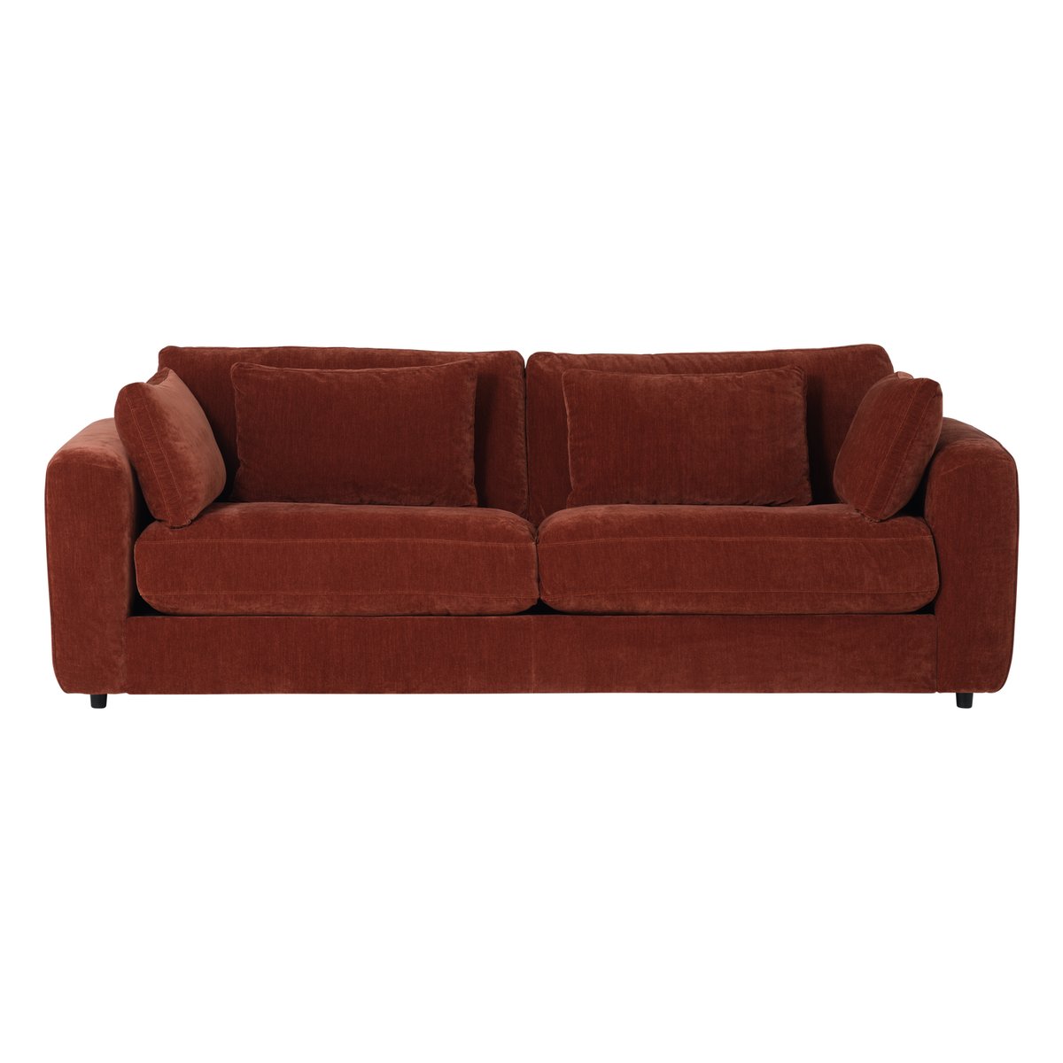 Canapé 3 places en chenille CHUNKY brun, VTWONEN