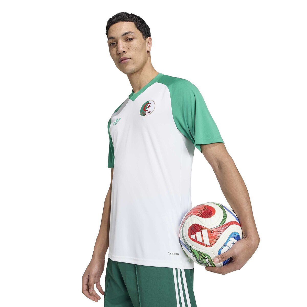 Preshirt Home Algérie, Coupe du monde 2026 blanc, adidas Performance