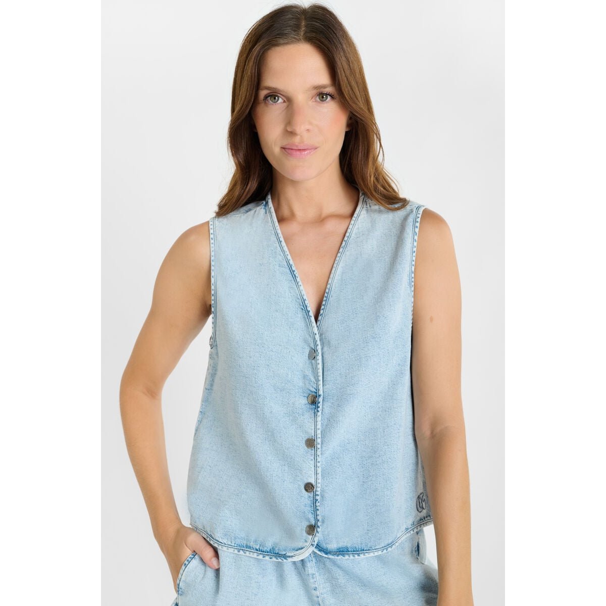 Gilet CASSIS blue, LE TEMPS DES CERISES