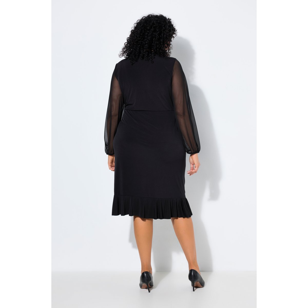 Robe en jersey noir, ULLA POPKEN