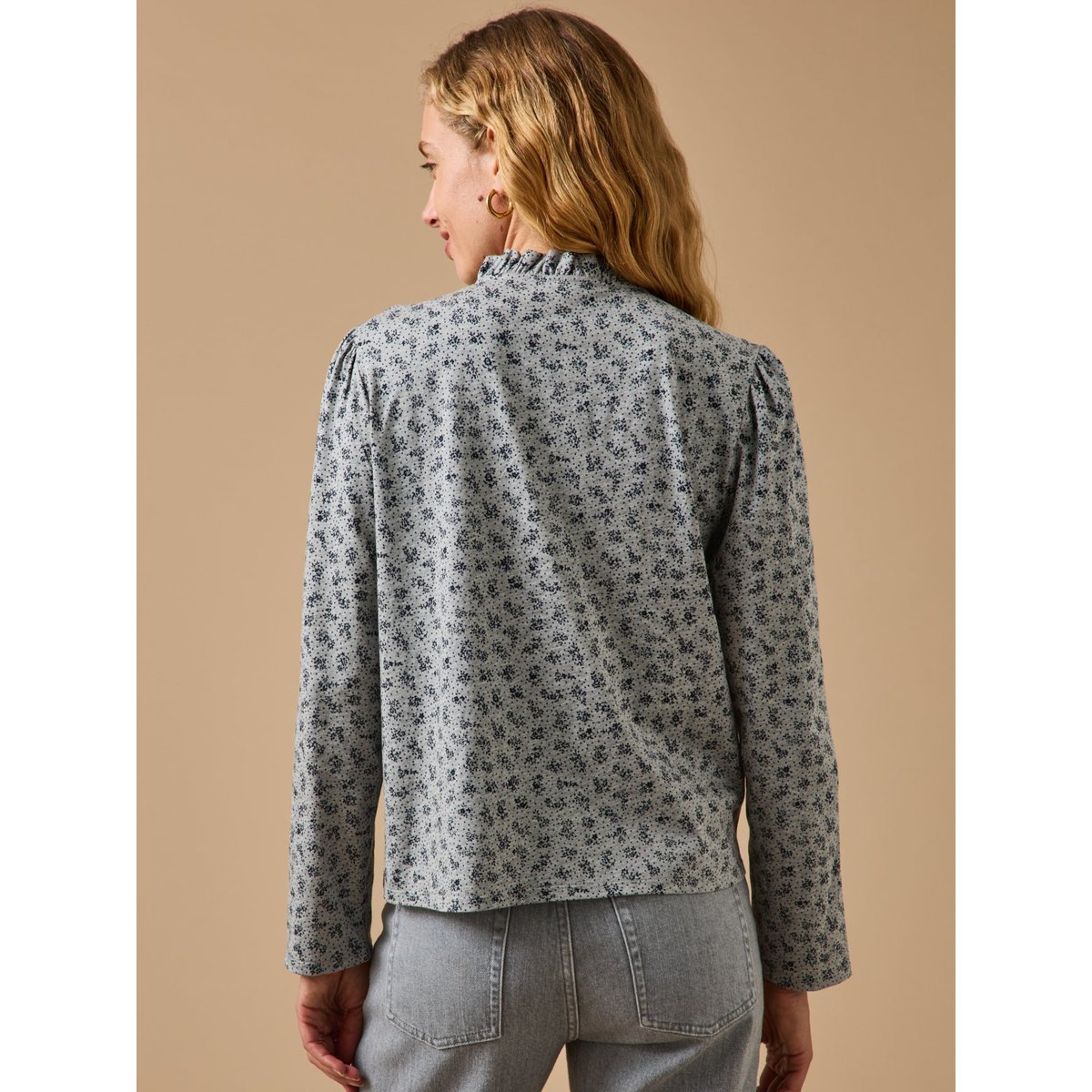 T-shirt imprimé - Coupe Noémie imprimé confettis gris, CYRILLUS