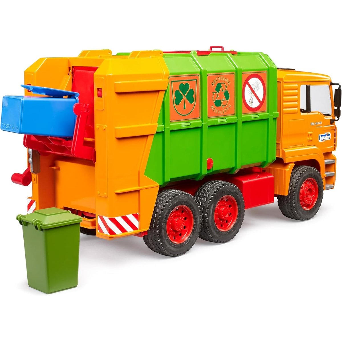 Édition spéciale 50 ans MAN TGA camion à ordures multicolore, BRUDER