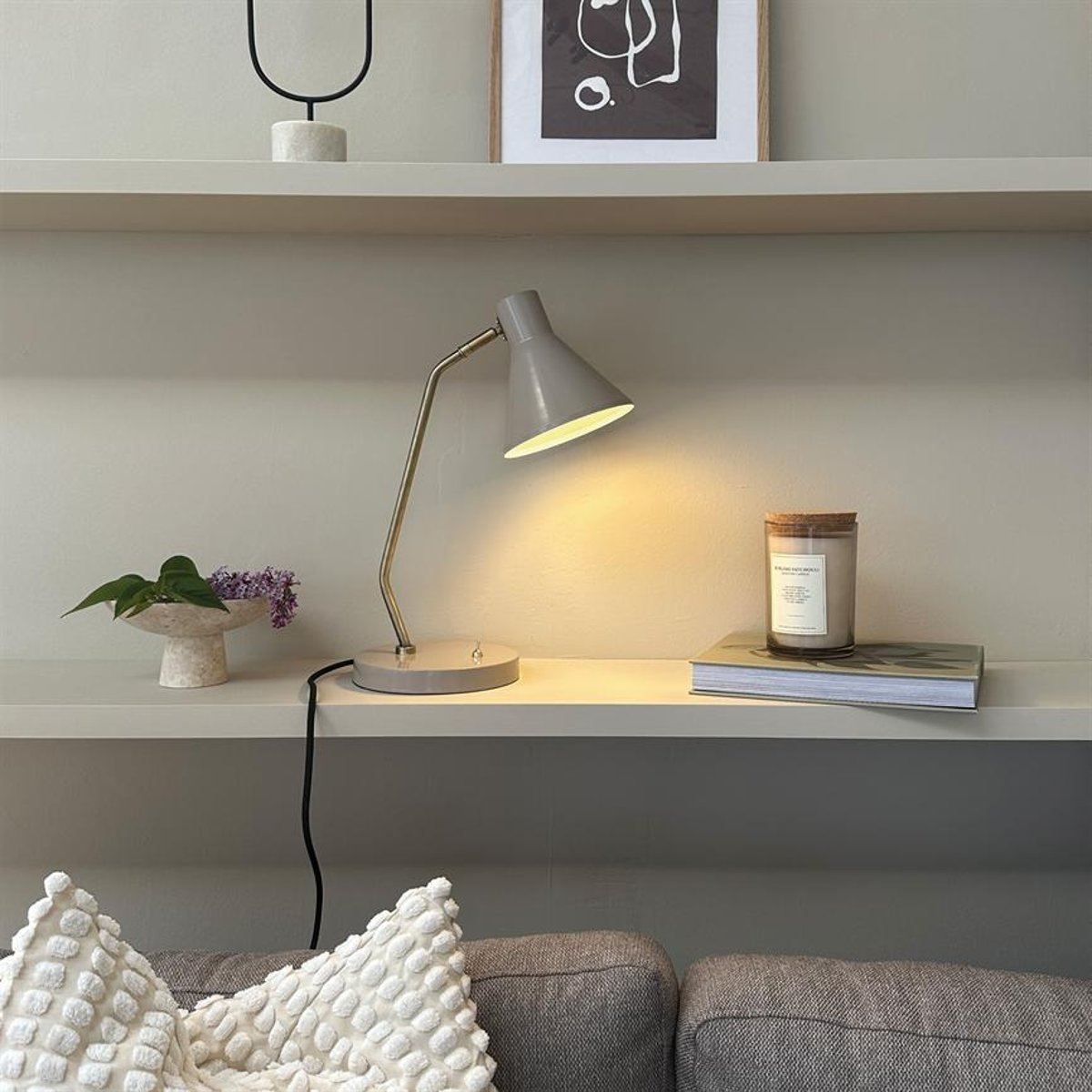 Lampe à poser en Métal, vert menthe SLEEP marron, DYBERG LARSEN