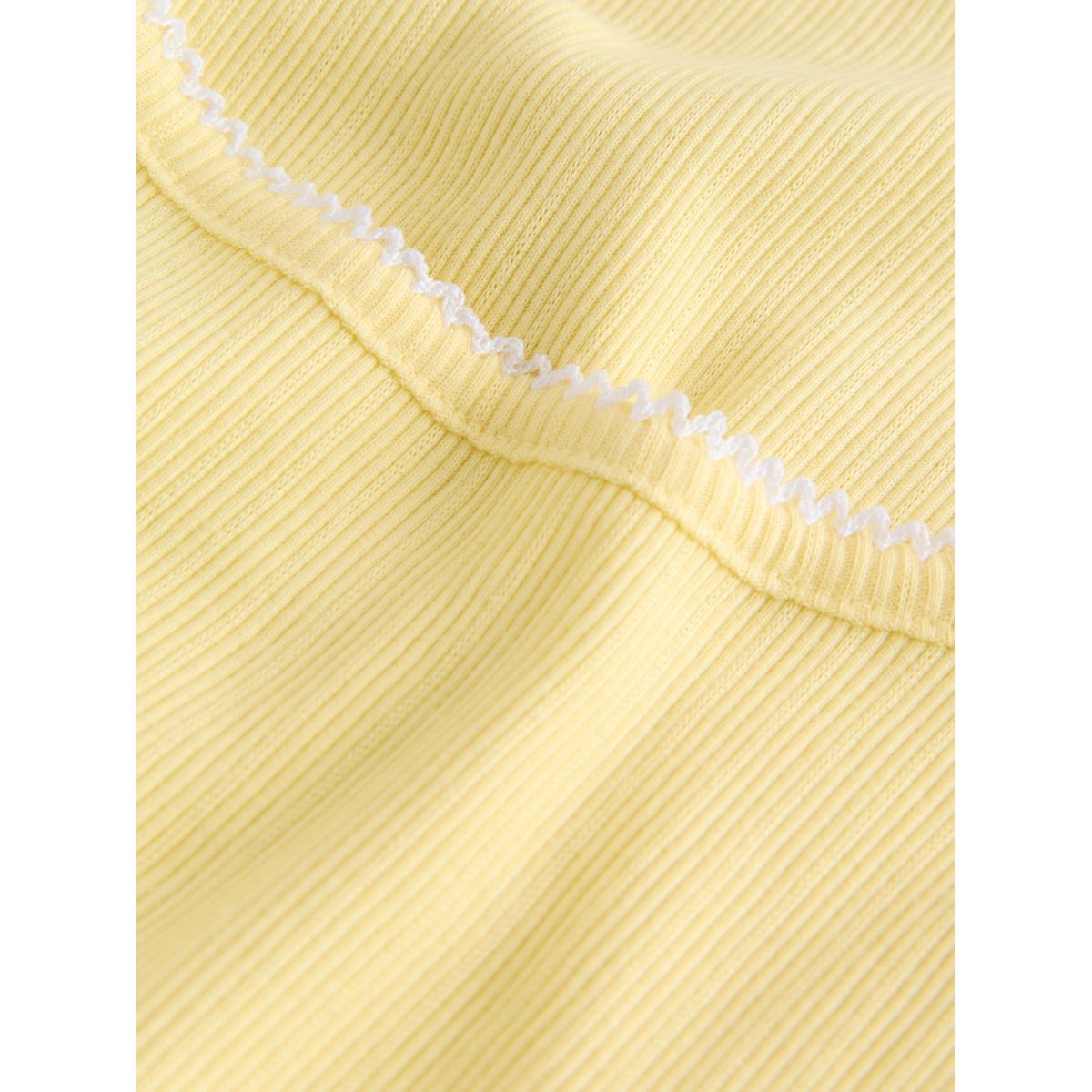 T-shirt à superpositions en pointelle jaune citron, NEXT