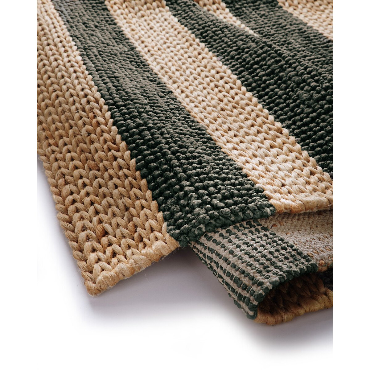 Bondi Stripe Jute Rug green/natural, ORIGIN