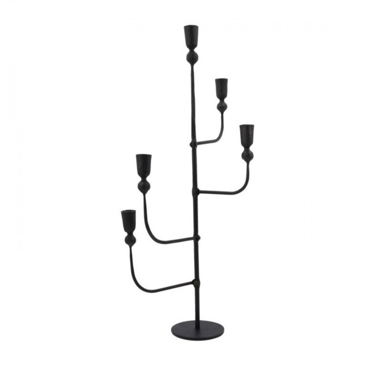 Bougeoir Ira h 61 cm noir antique, HOUSE DOCTOR