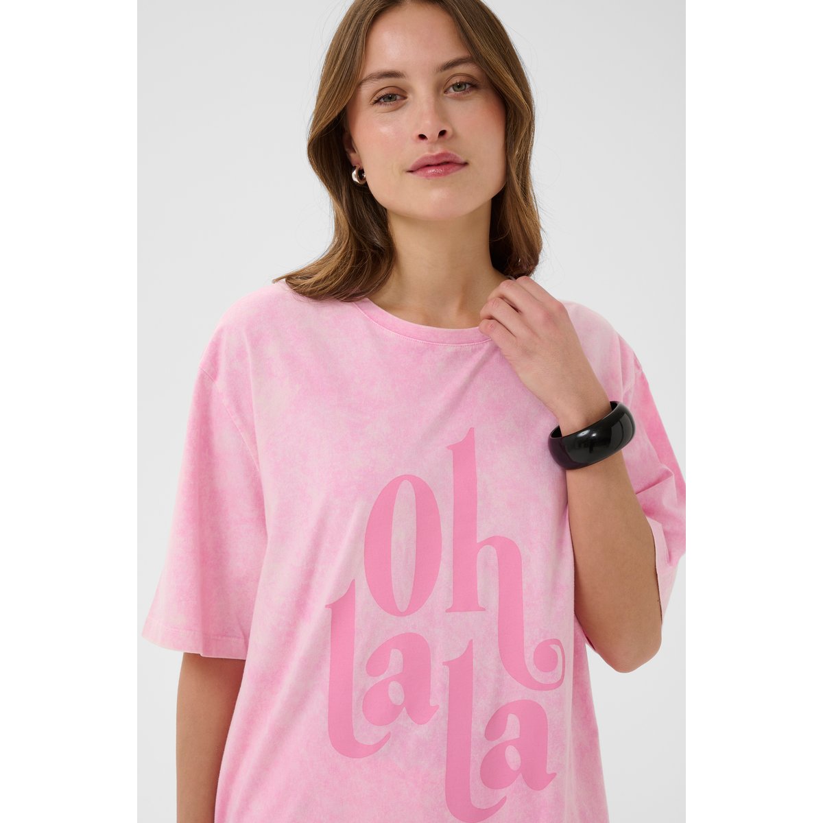 T-shirt à manches courtes rose begonia pink wash, CULTURE