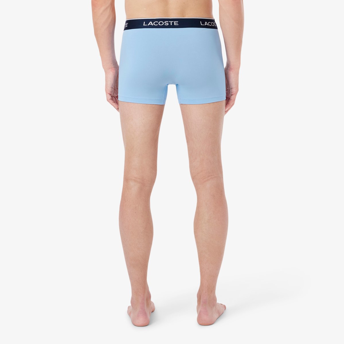 Lot de 3 boxers courts microfibre bleu-2wk, LACOSTE