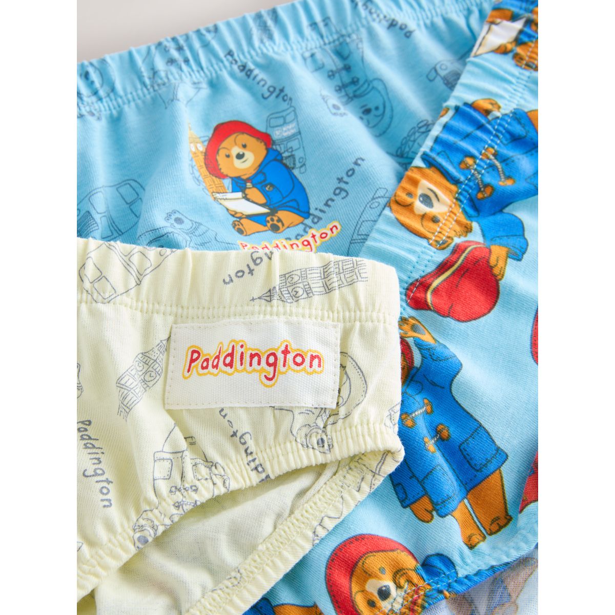 Caleçon ours paddington, lot de 5 bleu sur blanc, NEXT