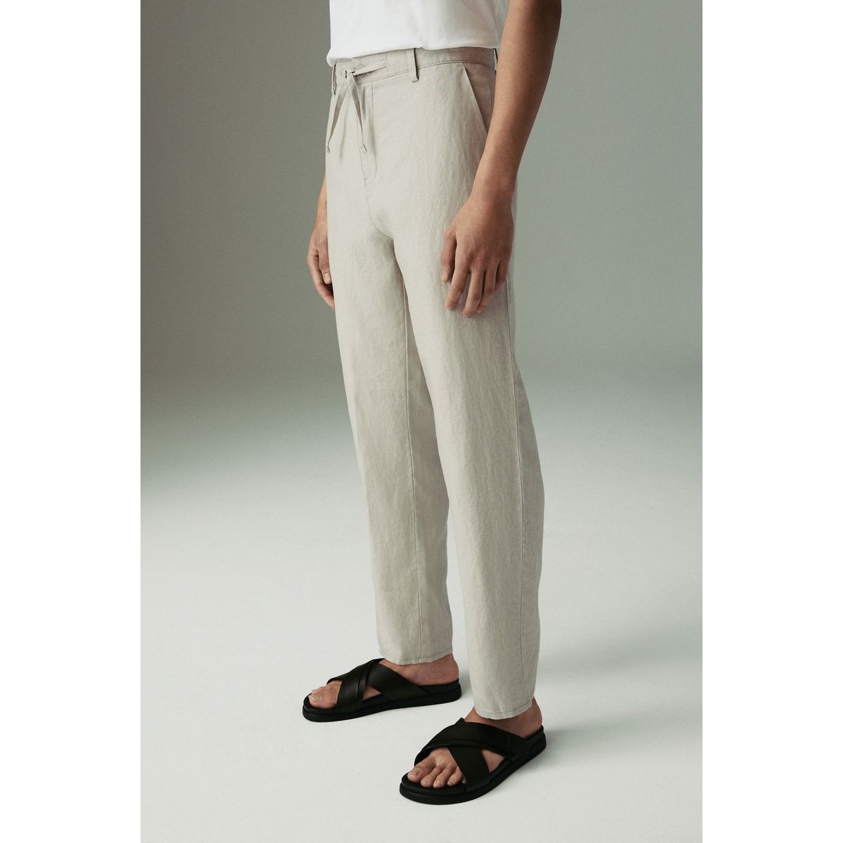 Pantalon chino grège, NEXT