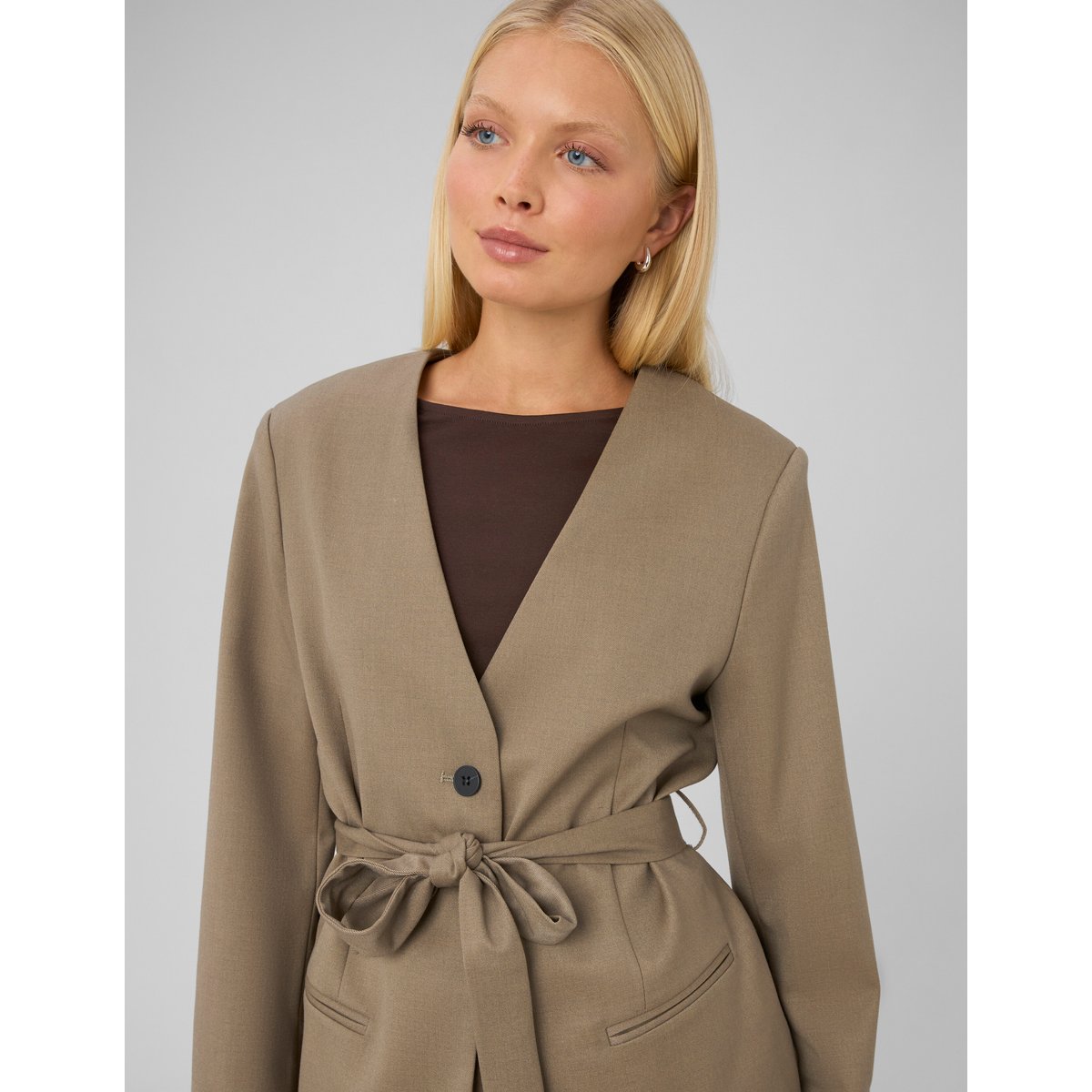 Blazer ceinturé brown, BZB