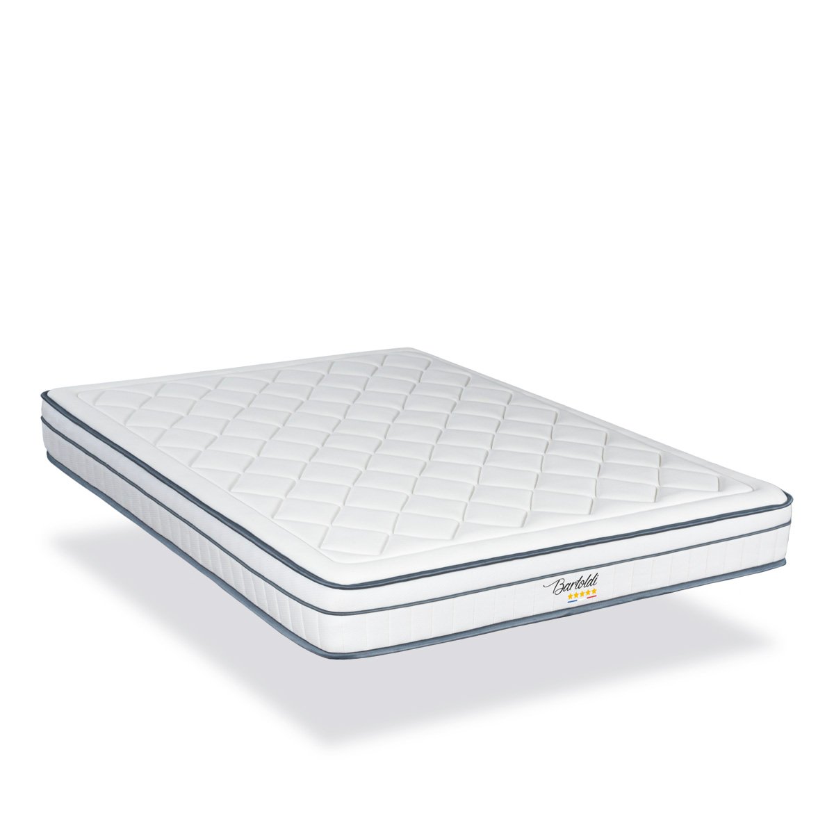 Matelas Ressorts Bartoldi 90x190 cm Accueil Mousse supersoft blanc, BELLECOUR