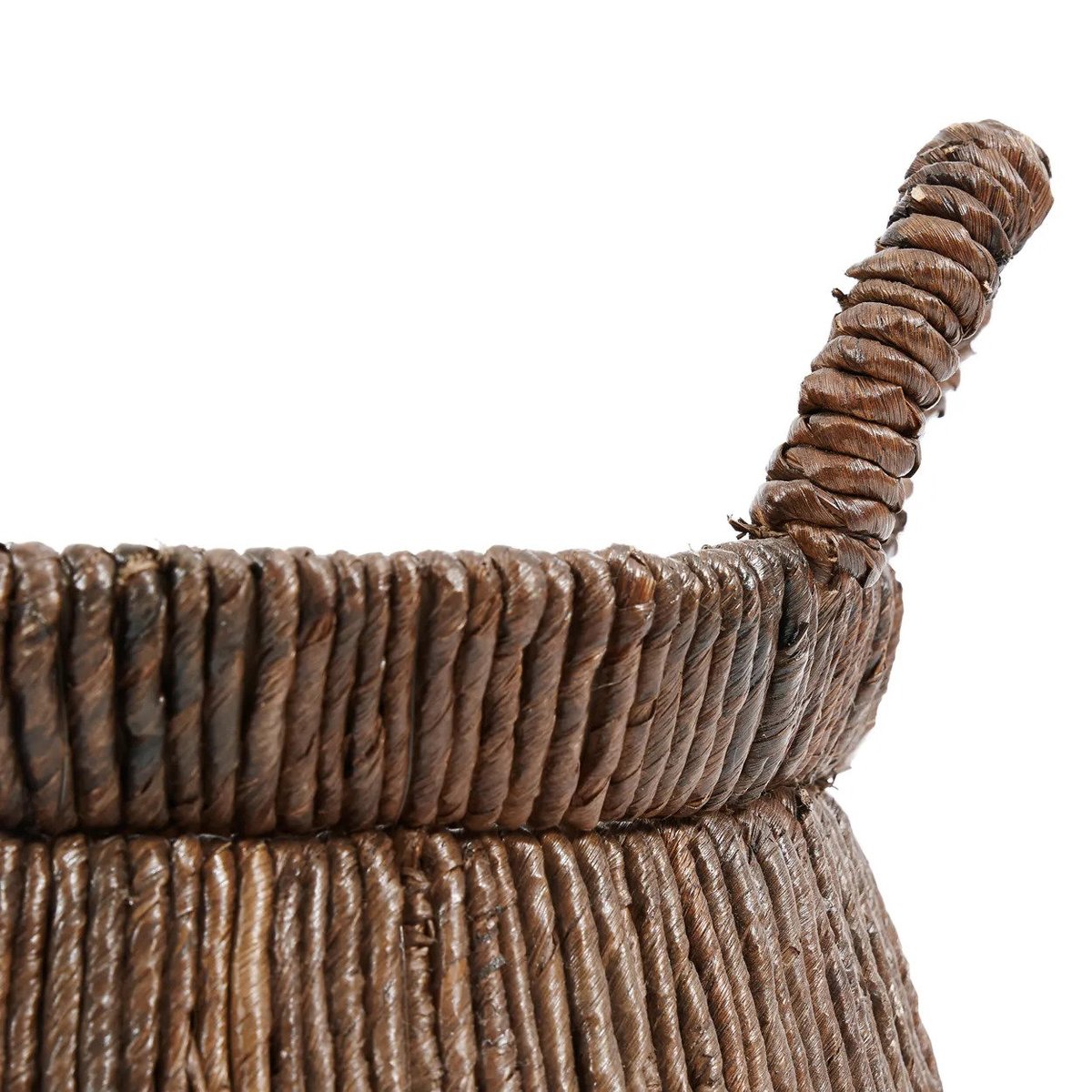 Panier en feuille de bananier CHIZARA beige, BAZAR BIZAR