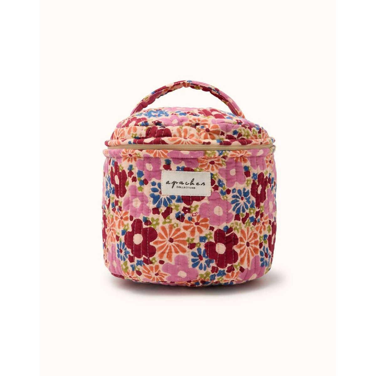 Beauty case con stampa a fiori, TARA fantasia, APACHES COLLECTIONS