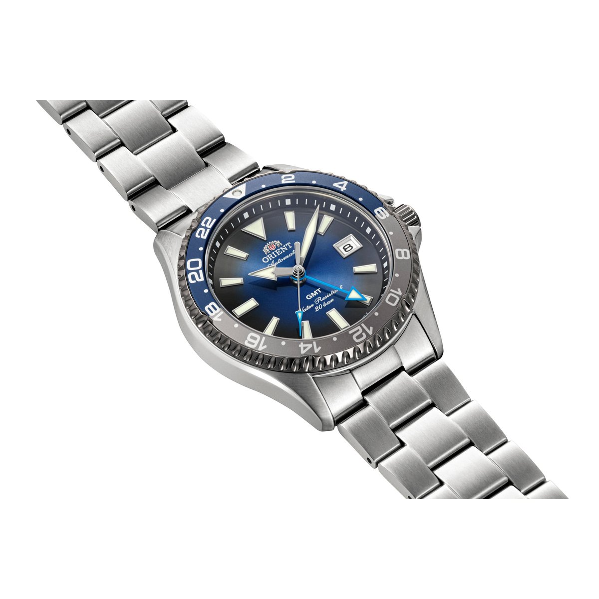 Montre Analogique MAKO argenté bleu argenté, ORIENT
