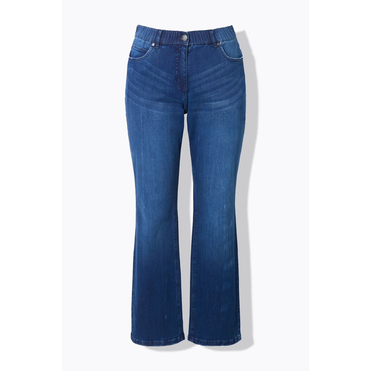 Jean Mandy, jambe droite et large bleu jean, ULLA POPKEN