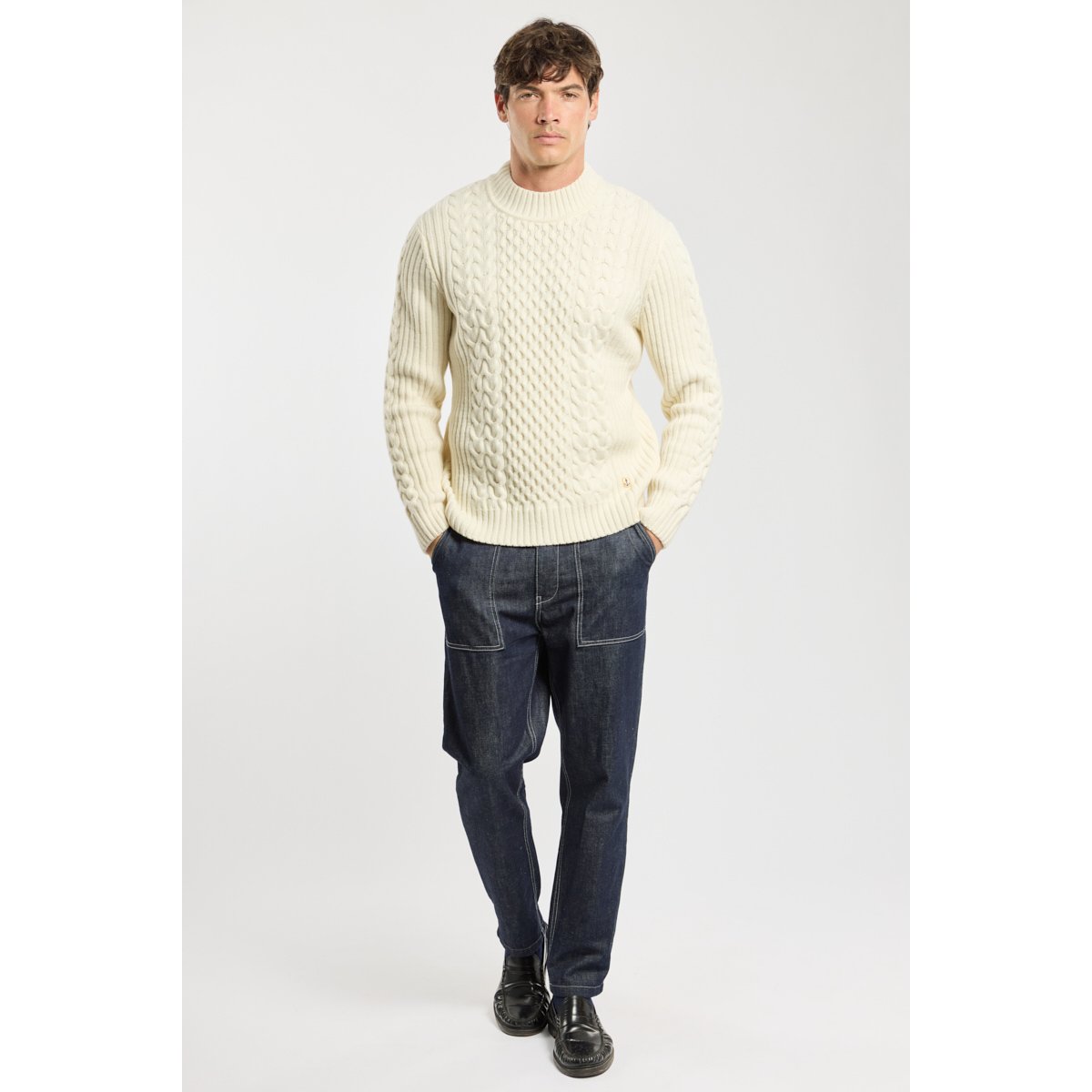 Pull irlandais - laine nature, ARMOR-LUX