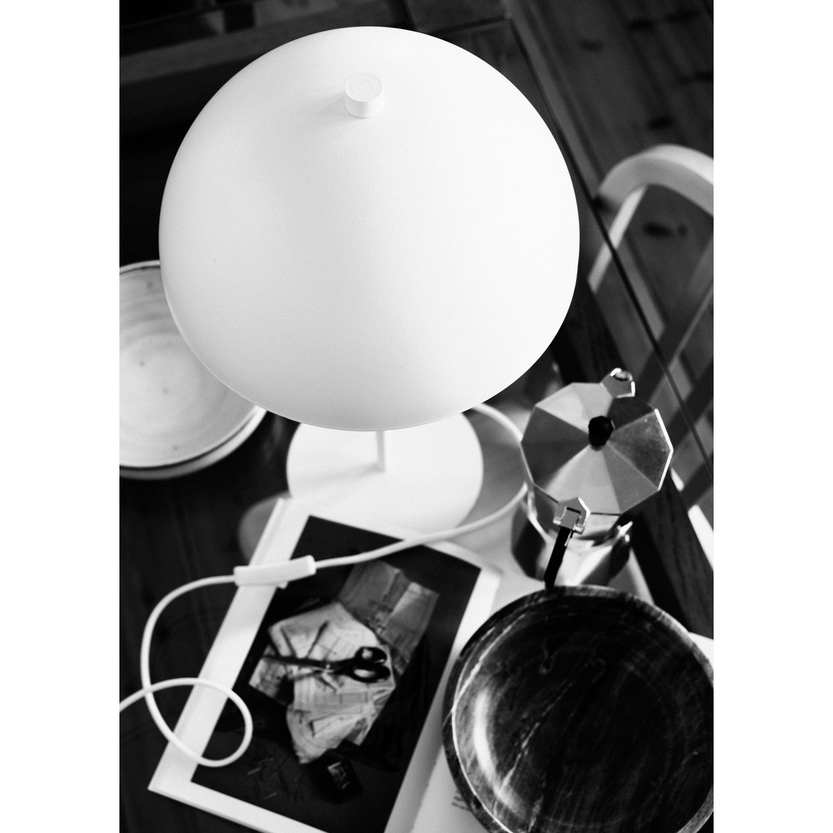 Lampe à poser en Métal STOCKHOLM blanc, DYBERG LARSEN