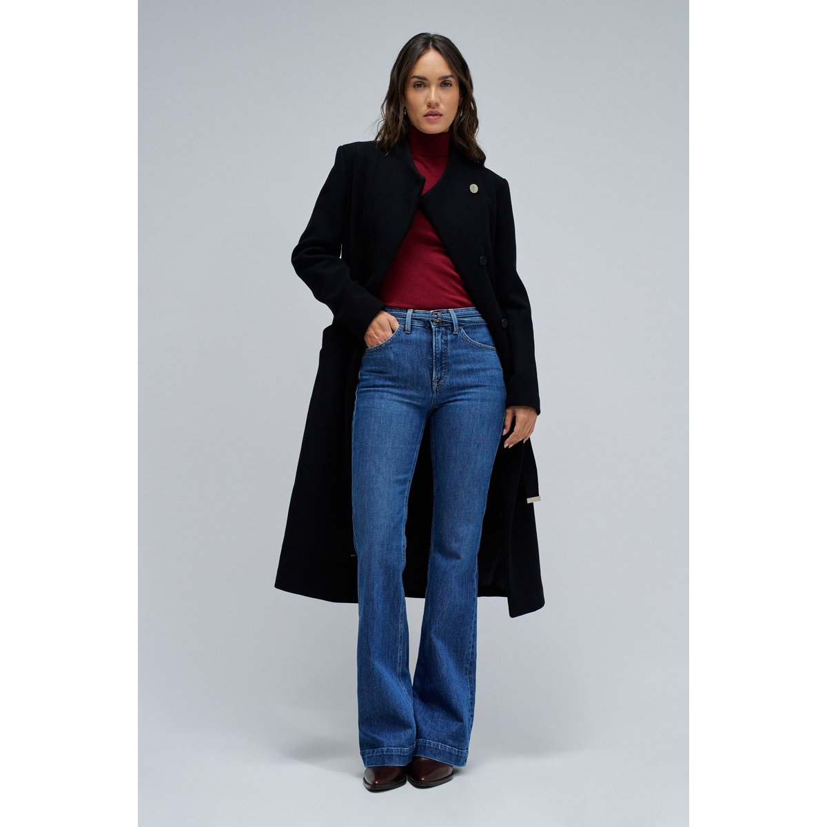 JEAN FAITH PUSH IN FLARE bleu denim, SALSA JEANS