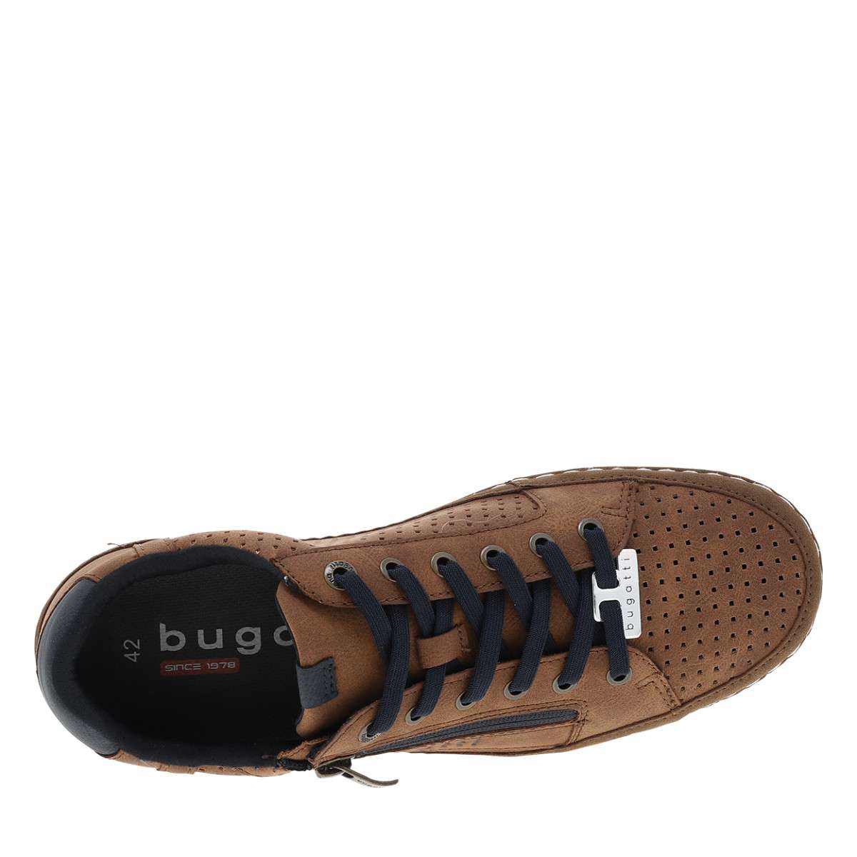 Sneakers 321-ASG05-5500 talon plat marron, BUGATTI